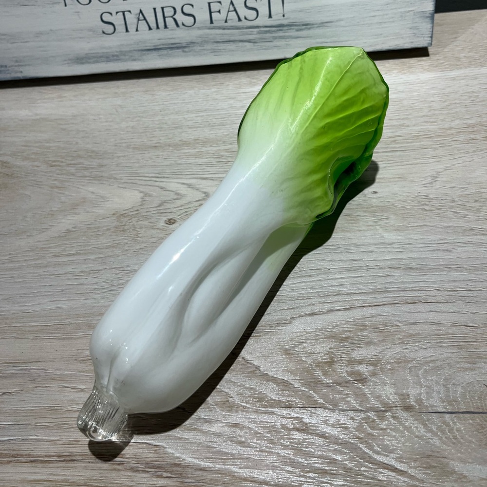 Handblown glass cabbage